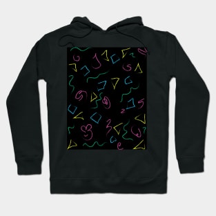 90's shape pattern Hoodie